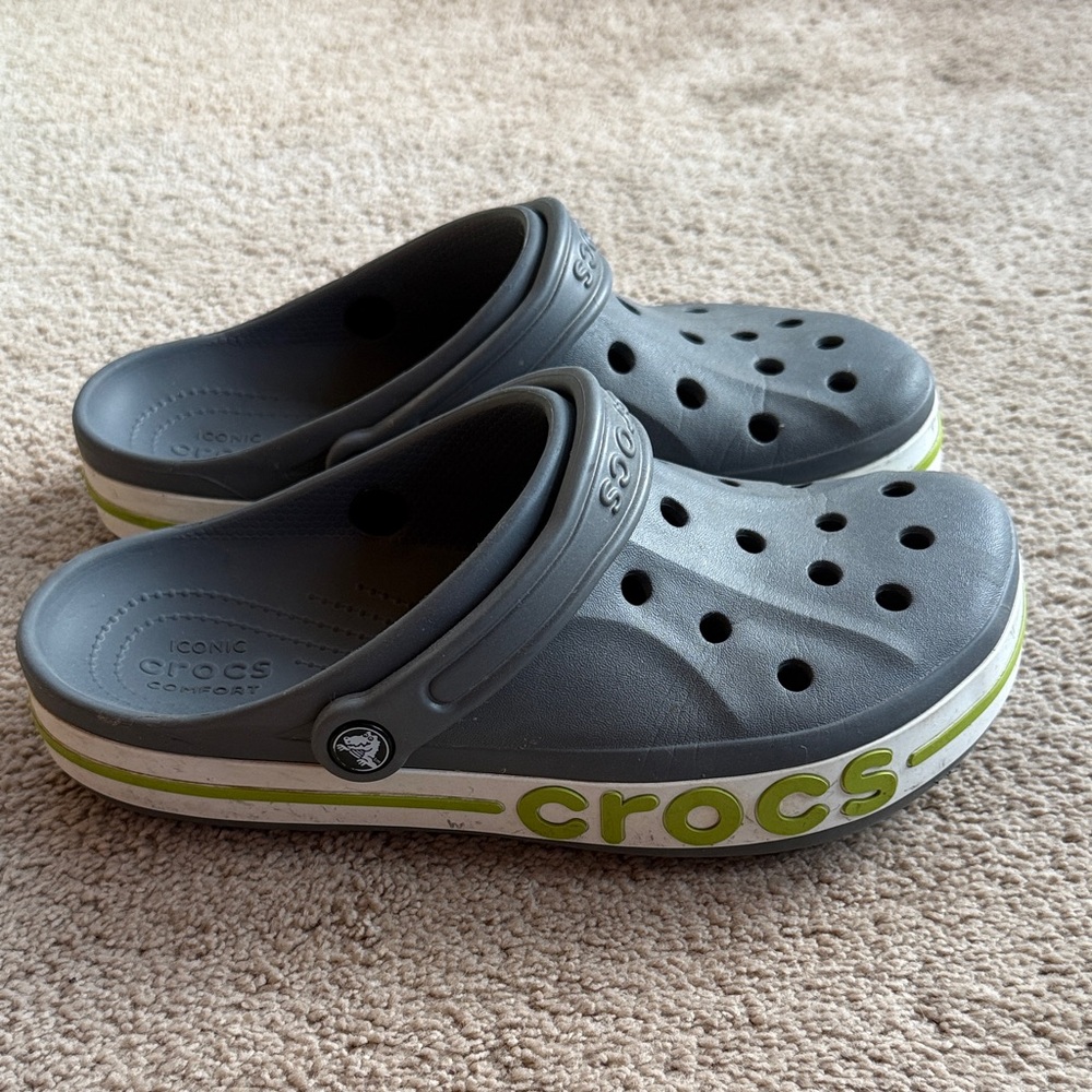 CROCS Bayaband gray VGUC Women’s 10/Men’s 8